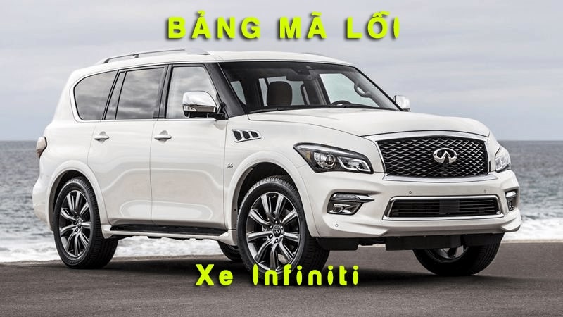 Bảng Mô Tả Mã Lỗi Trên Xe INFINITI