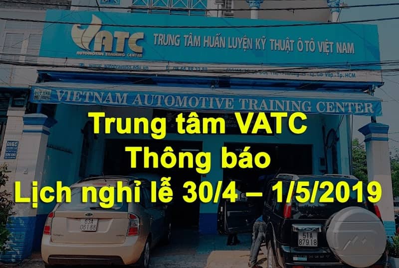 Lịch nghỉ lễ 30/3 tại VATC