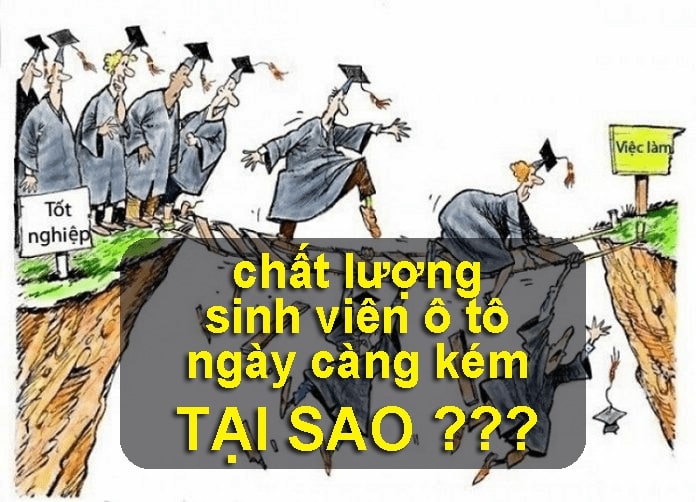 Học việc ô tô – Sinh viên ngày càng lười biếng và chất lượng kém