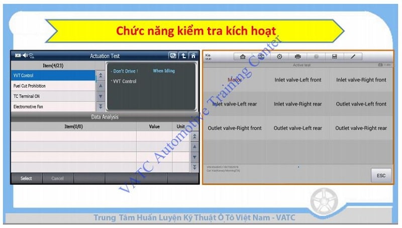 Cách sử dụng máy chẩn đoán ô tô: Tài liệu đào tạo tại VATC